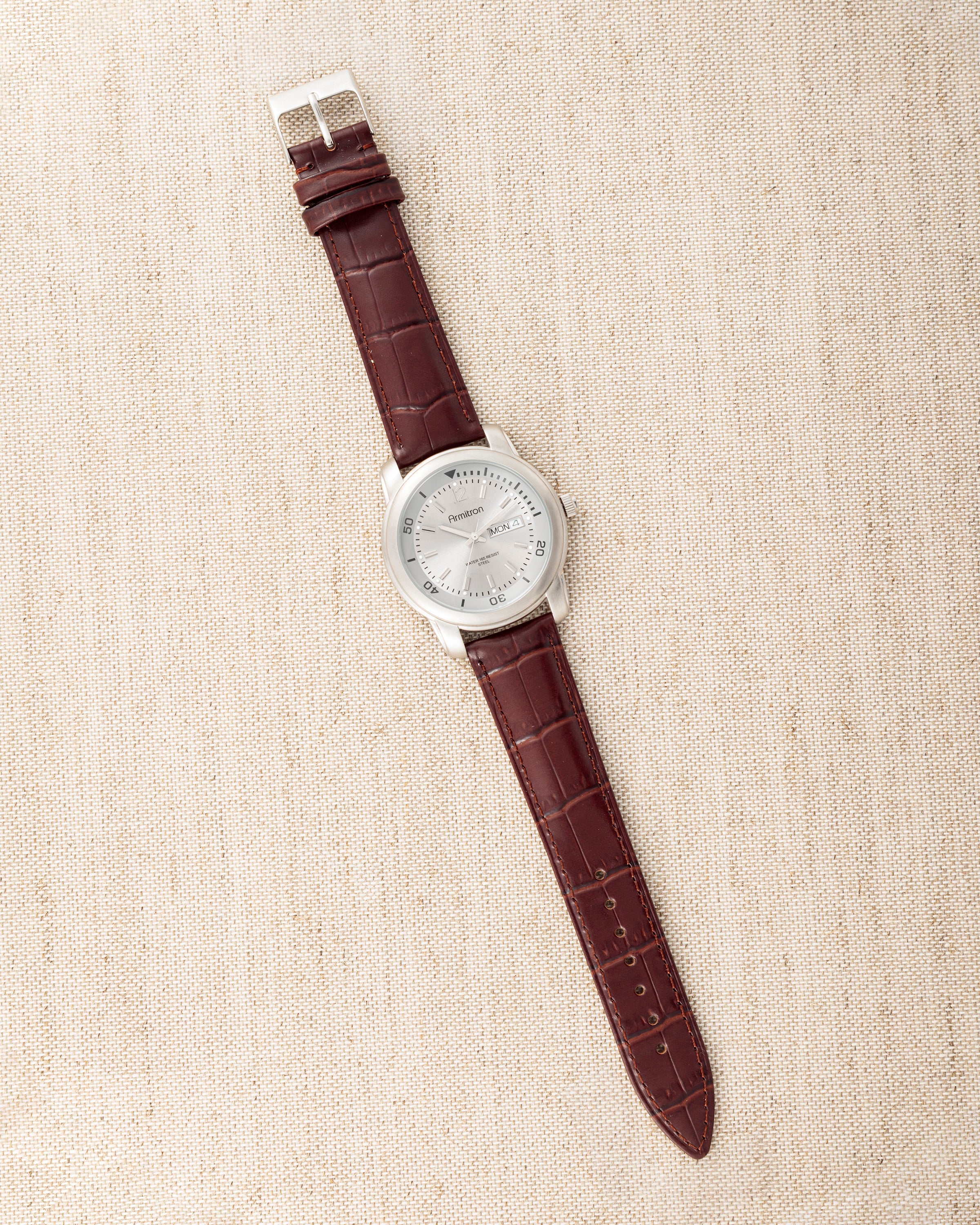 Vintage4087™ | Silver/Brown-Men-Armitron