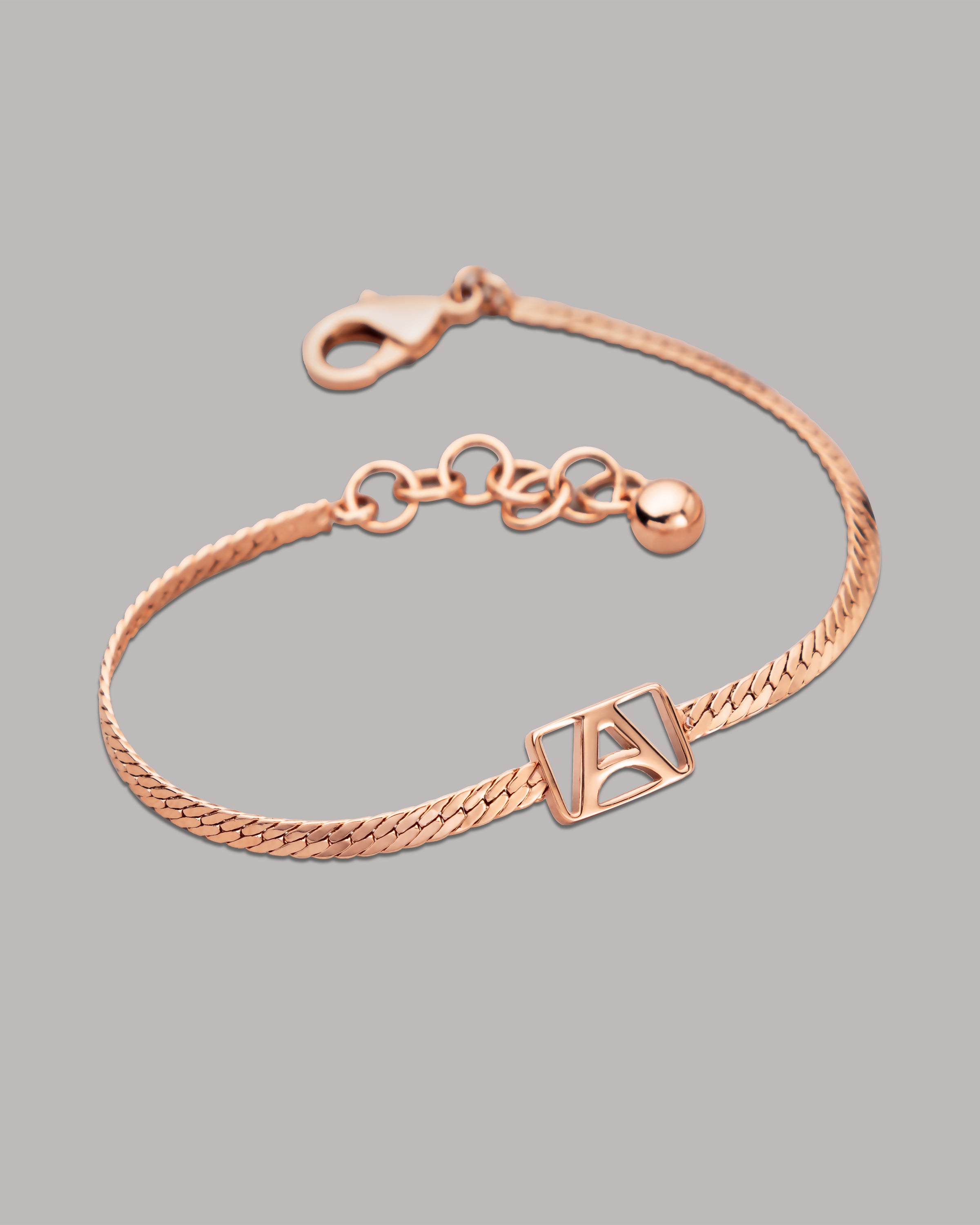 Herringbone & Logo Bracelet™ | Gold-Accessories-Armitron