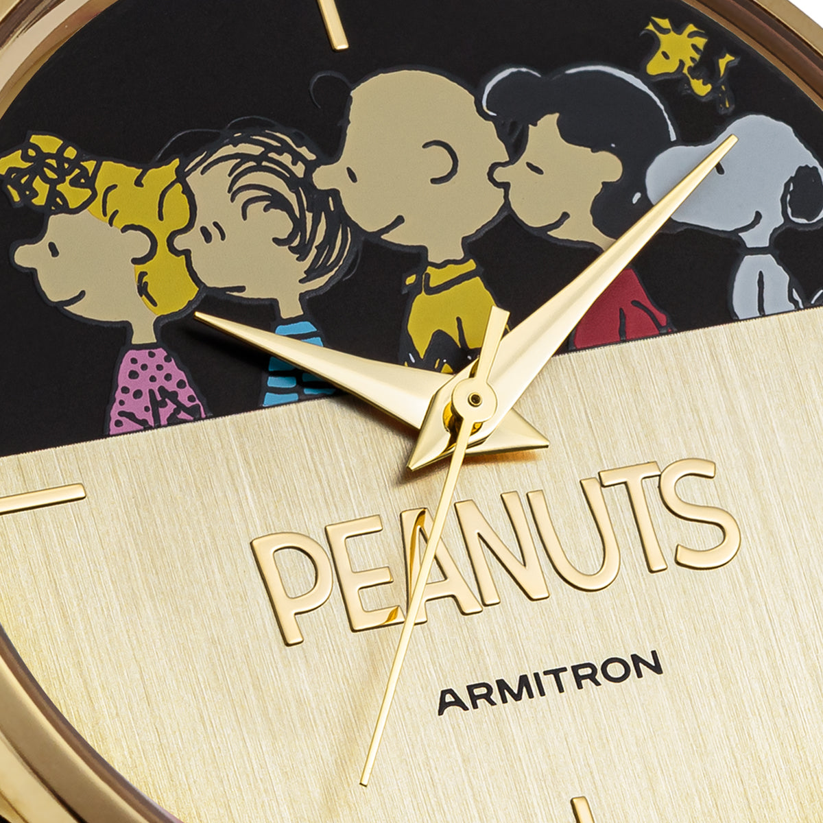 Armitron® KINGKONG金刚体育官网 x Peanuts: The Lineup | 36mm, Peanuts Black/Gold-Men-Armitron